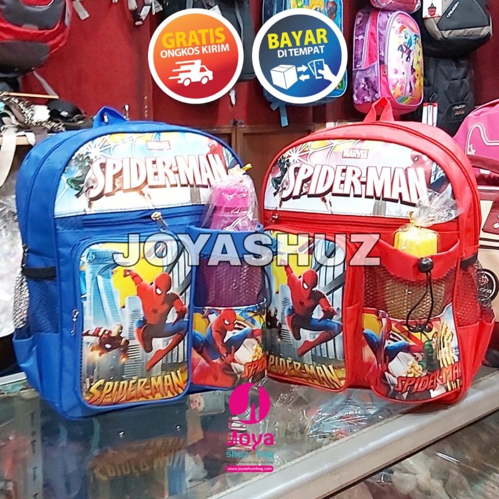 Tas Sekolah Anak Laki Laki Spiderman / Tas Anak Karakter Spiderman