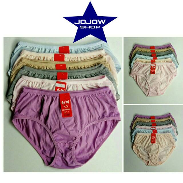  GROSIR  6 PCS Golden  Nick  937 warna muda celana  dalam  