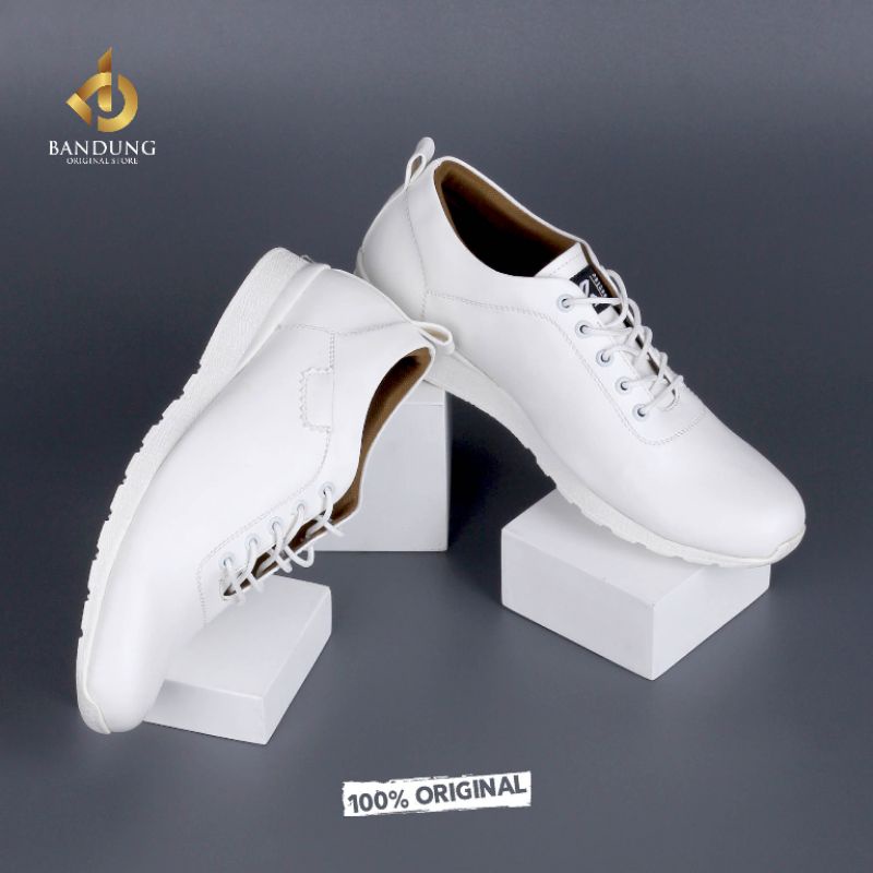 ORIGINAL - Oxford FULL White Terbaru | Sepatu Formal Pria Pantofel Putih Kulit Stylish Premium | Sepatu Distro Mils Premium Exclusive Modern | Sepatu Casual Santai Kerja Kantor Series Street