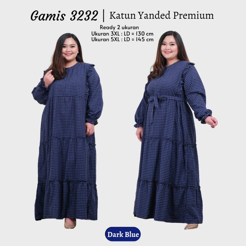 Gamis Kotak Super Jumbo 3232,Ld 130 &amp; 145 cm