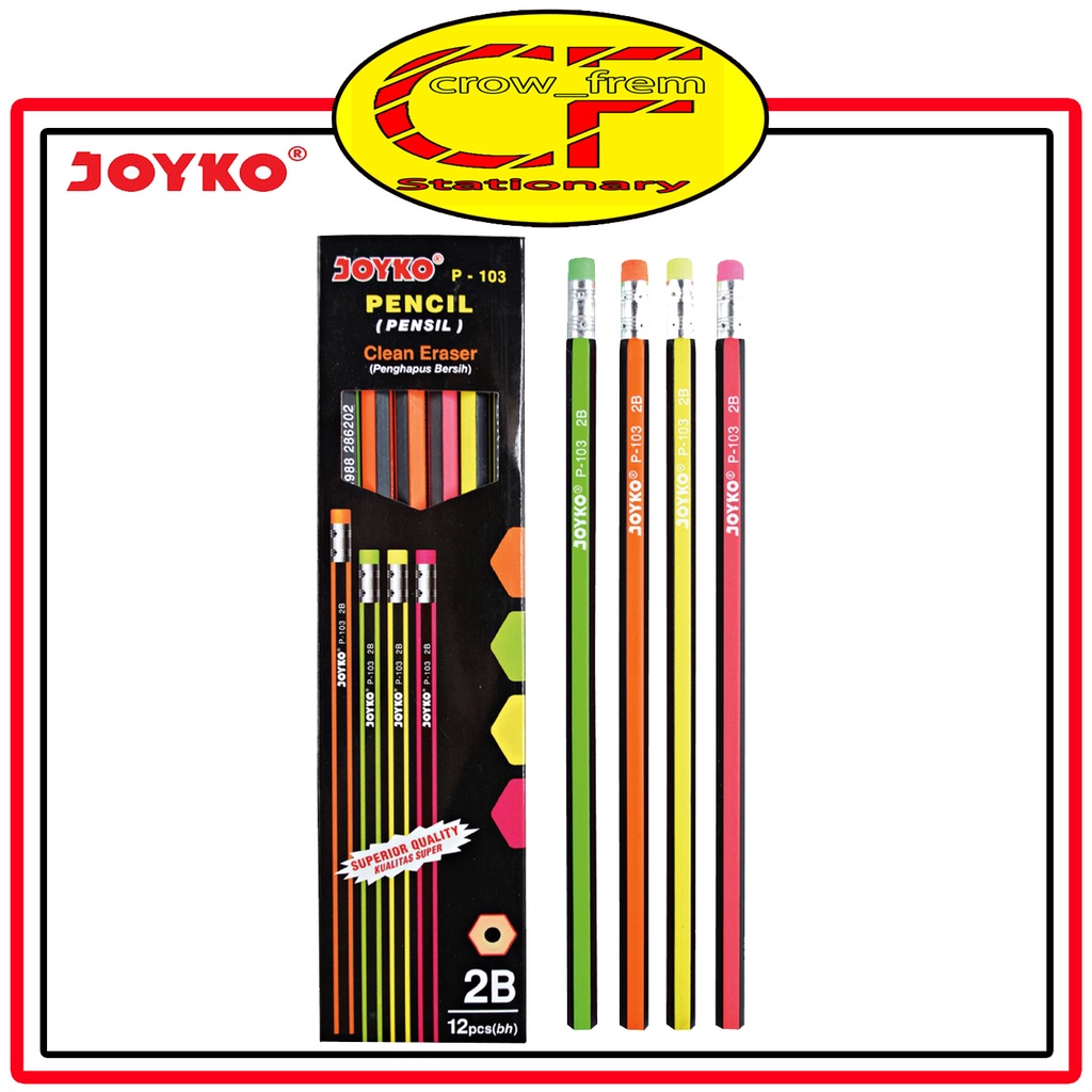 

Pensil 2B Joyko P-103 / (12pcs)