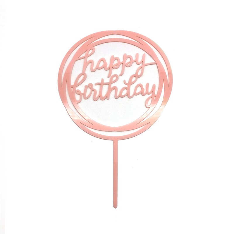 PartyHouse.Medan Topper Kue Desain Happy Birthday