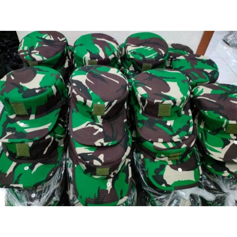 TOPI PDL TNI PELBET/TOPI PET PDL TNI/ANTI AIR/TOPI PDL LORENG TNI