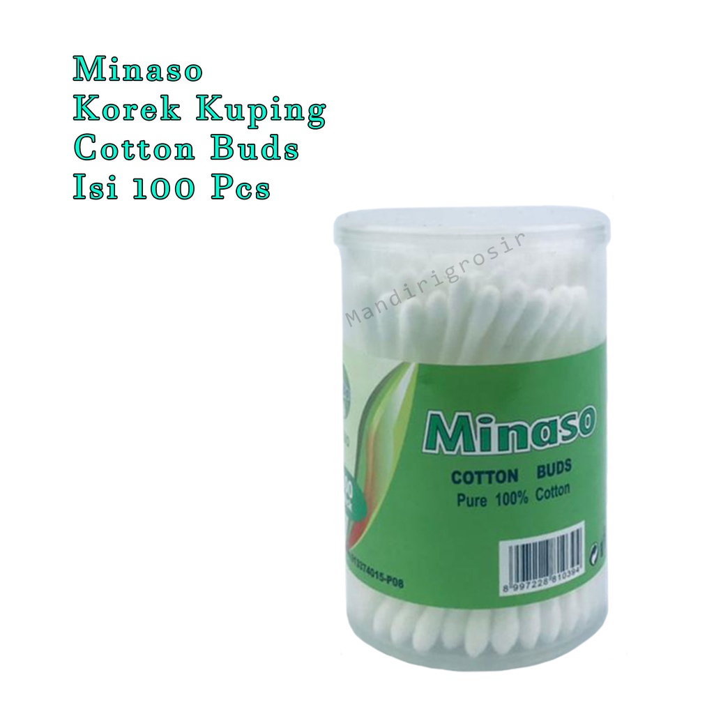 Korek Kuping*Minaso*Cotton buds *Perawatan  Telinga *isi 100 stick