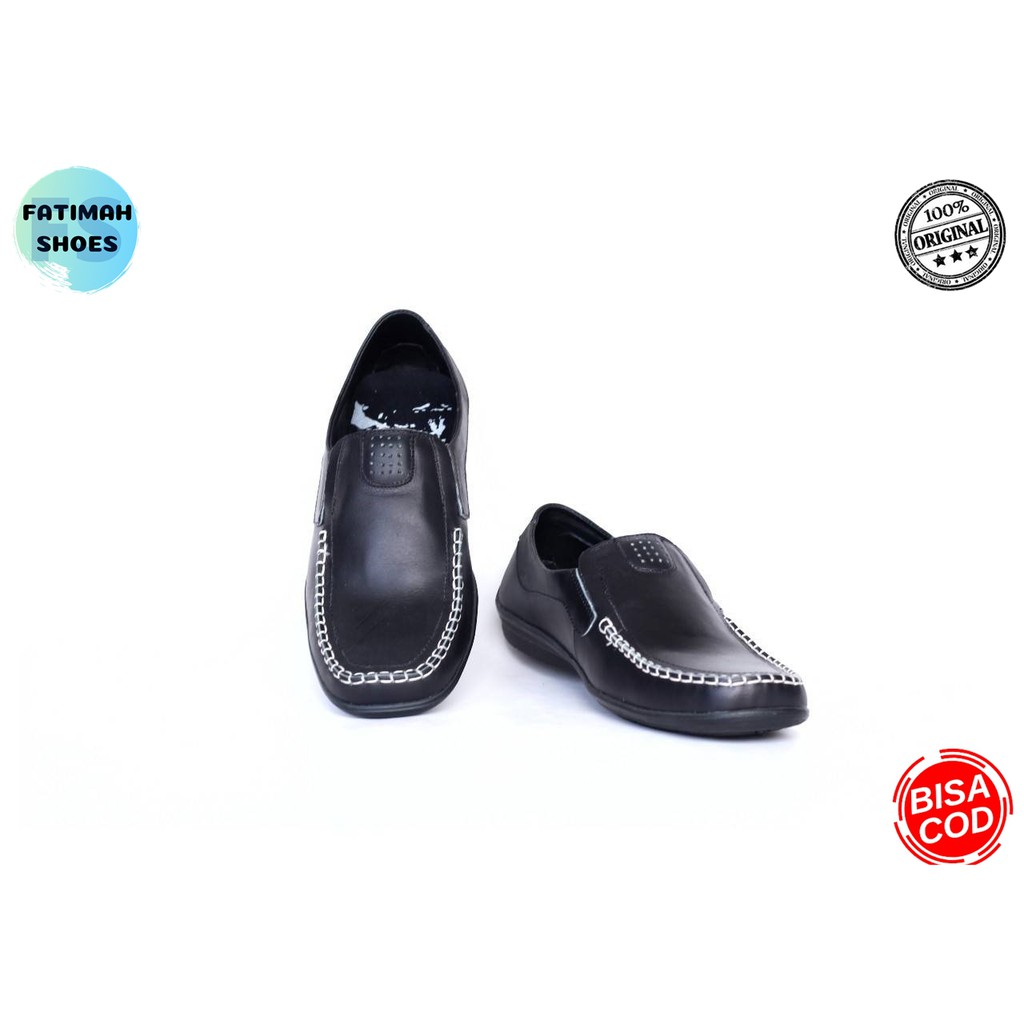 Sepatu Slip On Kulit Pria Original Sepatu Slop Kulit Sepatu Formal Kulit Pria Sepatu Pantofel Pria