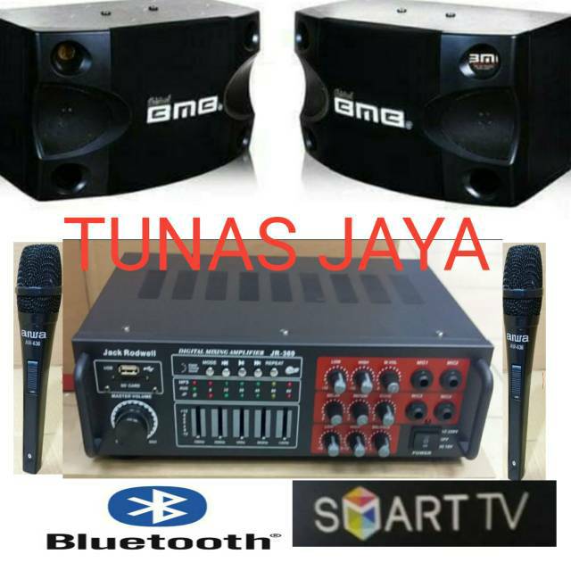 paket karaoke BMB 8 inch amplifier GARANSI 3 TAHUN BMB