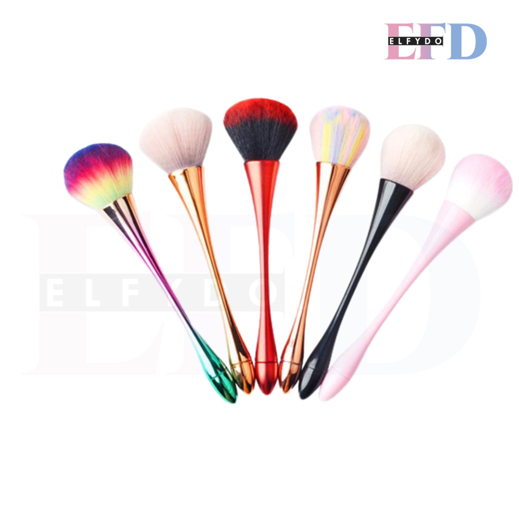 ELFYDO Kuas Make Up Besar Powder Brush Untuk Bedak Tabur Large Powder Blush On Bulu Lembut MakeUp Brushes Tools