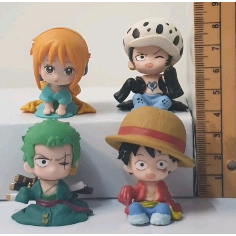 Action figure one piece chibi luffy law nami zoro