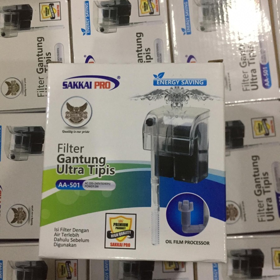 SAKKAI PRO AA 501 Hanging Filter + SKIMMER Gantung Ultra Tipis