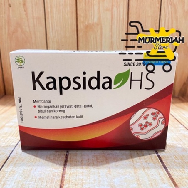 KAPSIDA HS 12 kapsul ~ Obat Jerawat, Gatal-Gatal, Bisul & Koreng