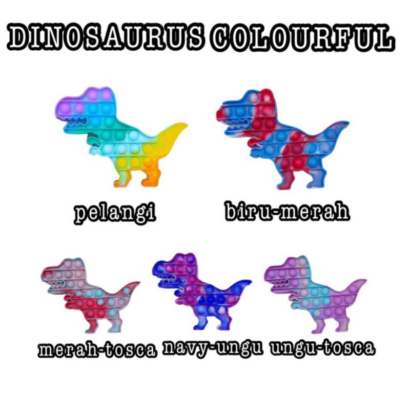 Pop It Fidget Toys Mainan Gelembung // Pop It Rainbow-2