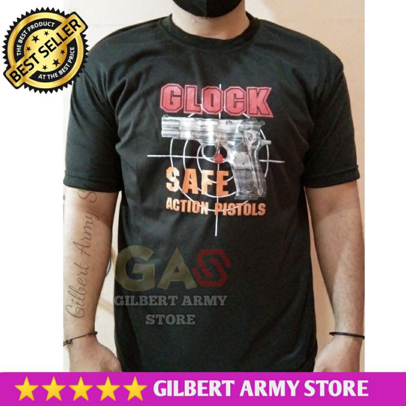 Kaos distro Glock Army Lengan Pendek Grosir Kaos Militer gilbert Army Store Tshirt Army Murah