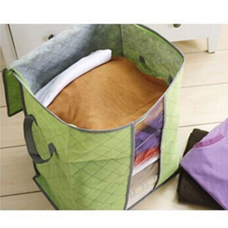 bamboo storage box vertikal tempat barang baju