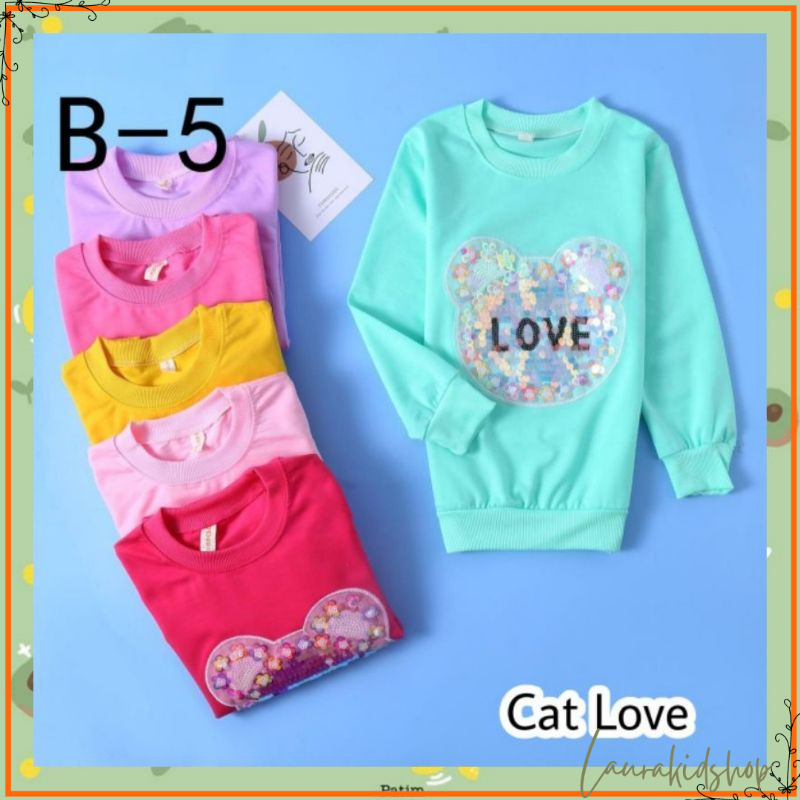 Sweater Usap Anak Perempuan Import Premium 5-10 Tahun Laurakidshop Part 2