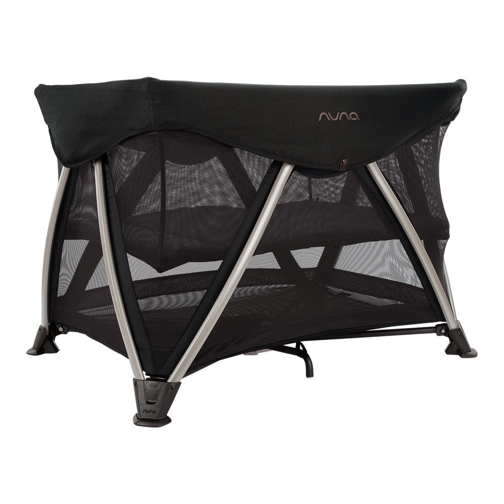 Nuna Sena Aire Champagne Charcoal Frost Thyme Ranjang Tidur Bayi Aluminum Travel Cot Travel Bag Free Box