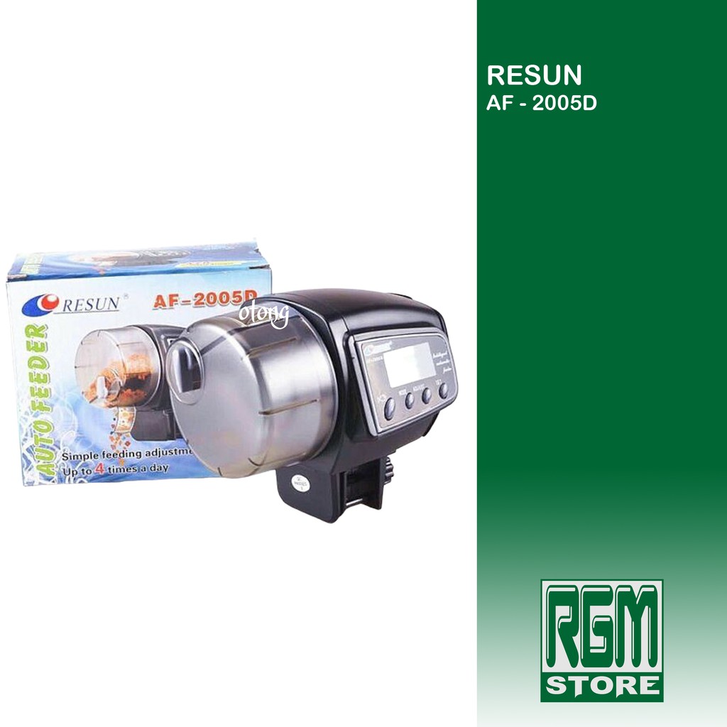 RESUN AF - 2005D AF2005D automatic fish feeder pemberi pakan otomatis murah