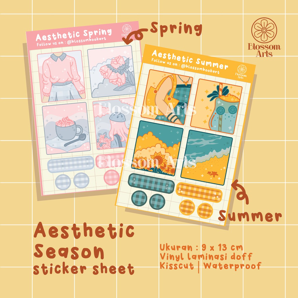 

Aesthetic Season Sticker Sheet