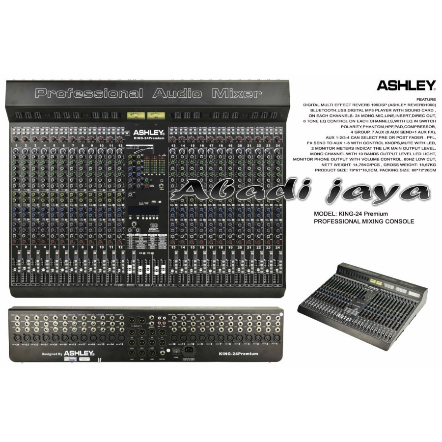 mixer ashley king 24 premium ashley king24 premium garansi resmi