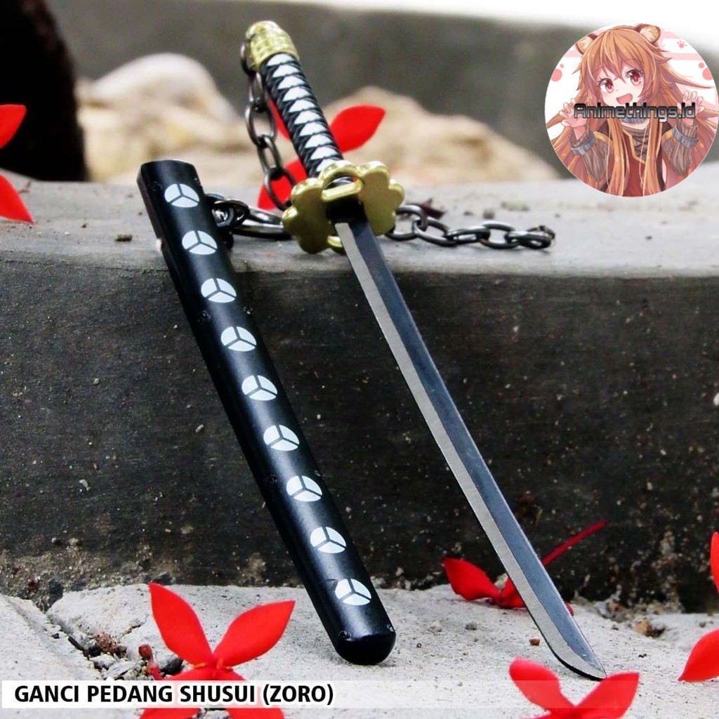 Gantungan Kunci Anime Pedang Shusui Zoro One Piece