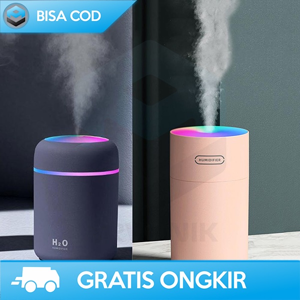 HUMIDIFIER PEMBERSIH UDARA MOBIL DIFFUSER MINIMALIS LED LIGHT 270ML