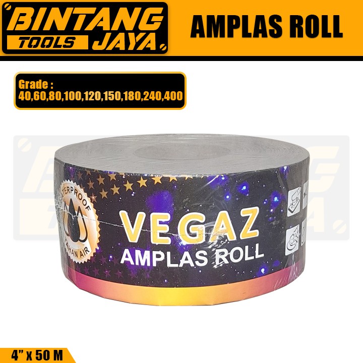 Amplas Roll Amplas Kayu Amplas Halus Amplas Tembok 4"x50 Meter