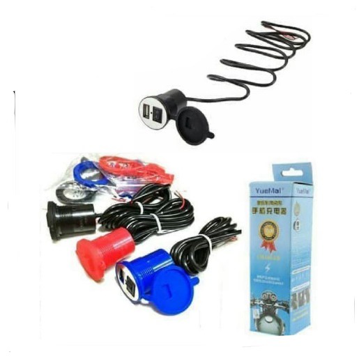 CHARGER MOTOR USB PLUG CHARGER HANDPHONE CHARGER AKI ANTI AIR CHARGER HP