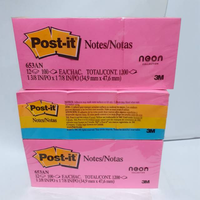 

Post it 3M - 653AN Warna Neon