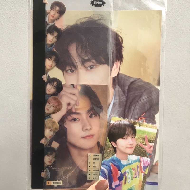 season’s greeting 2022 enhypen jungwon sg22 set memoboard