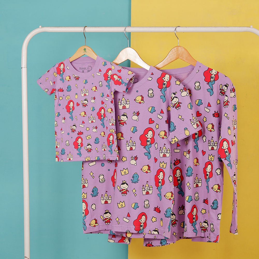 

Pop Kidswear Mermaid Couple tee - kaos kembar family anak dewasa putri duyung