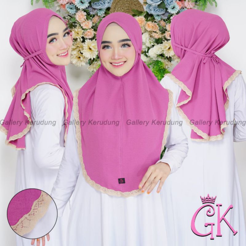 BERGO TALI RENDA / BERGO TALI / JILBAB BERGO  / HIJAB TALI / BERGO MARYAM / BERGO RENDA / JILBAB BERGO TALI / JILBAB INSTAN