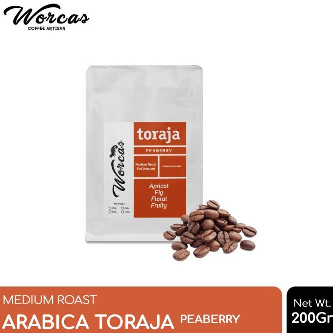 

[COD] Kopi Arabica Toraja "Peaberry" 200 Gram Medium Roast [COD]