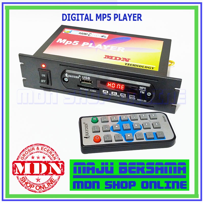 Digital Video Player Mp3 - Mp4 - Mp5 radio FM USB