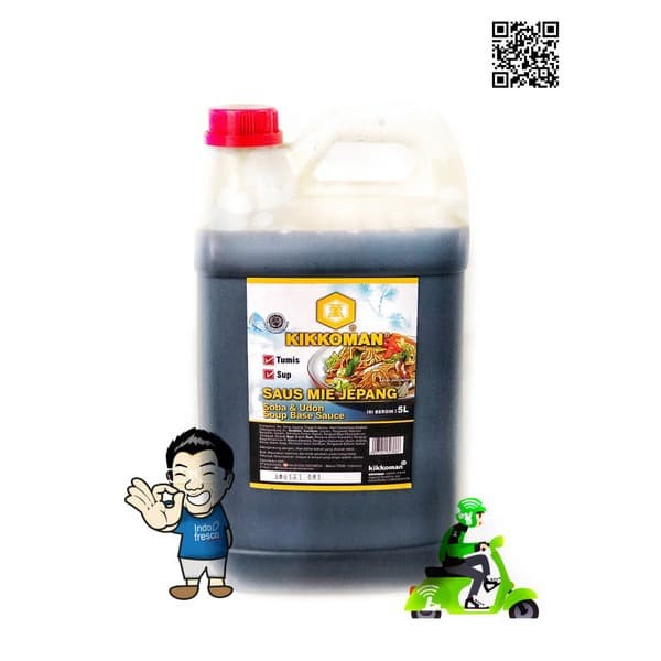 

PROMO KIKKOMAN SAUS SUP UDON SOBA- SOUP BASE SAUCE HALAL 5L- KHUSUS GOSEND TERMURAH