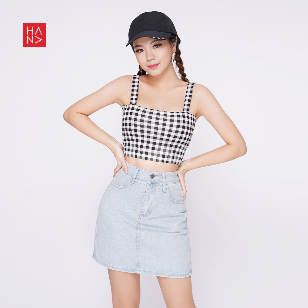 Hana Fashion - Fiona Cute Crop Tank Top Wanita - CT283