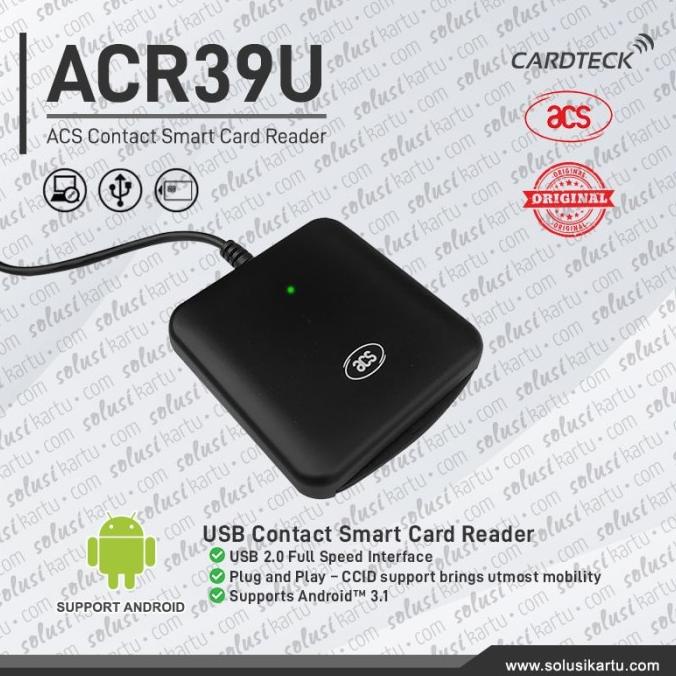 

ACS ACR39U, New Contact Smartcard Reader/Writer, USB