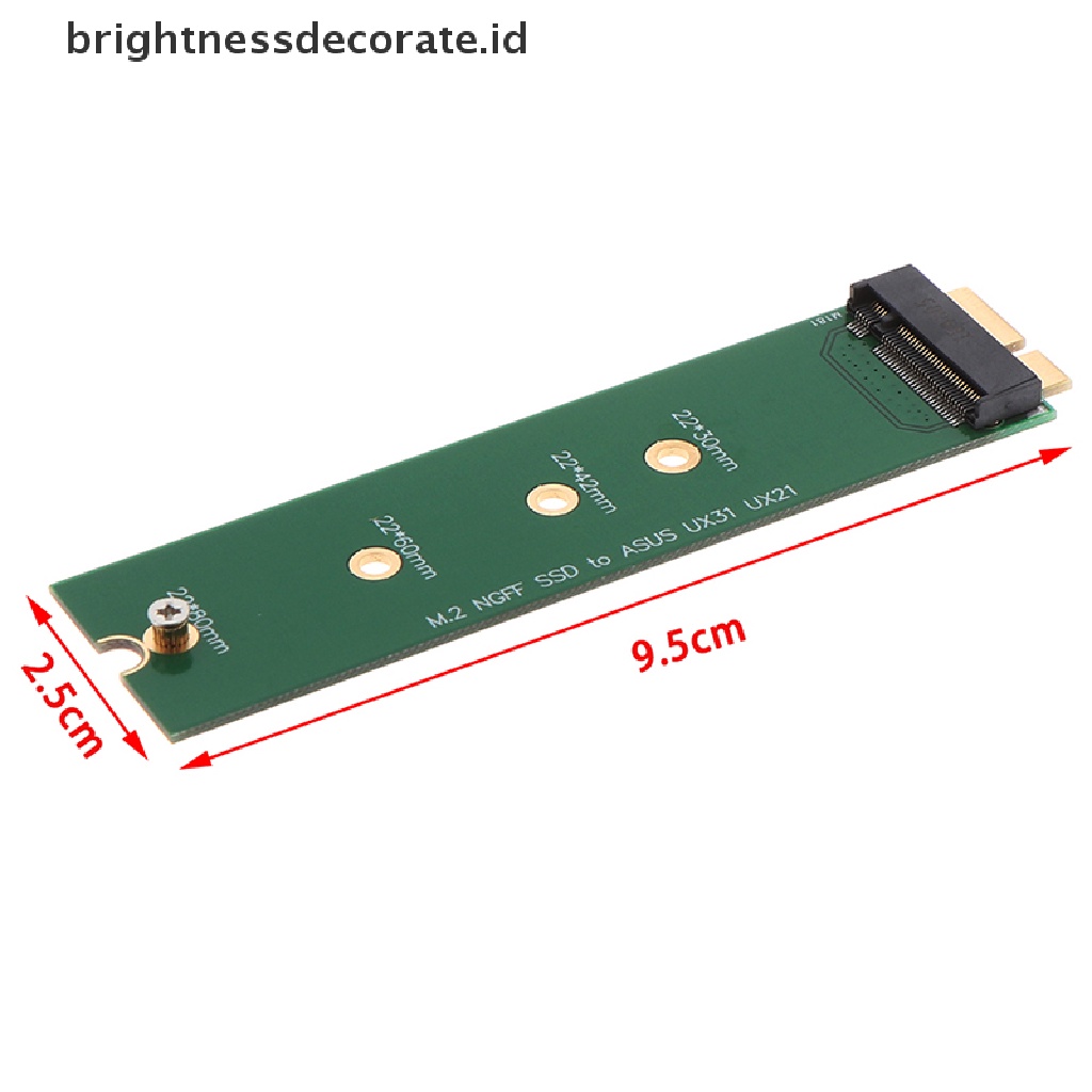 1 Pc Kartu Adapter Extension M.2 Ngff Ssd To 18 Pin Untuk Ux31 Ux21 Ux21E Ux31A