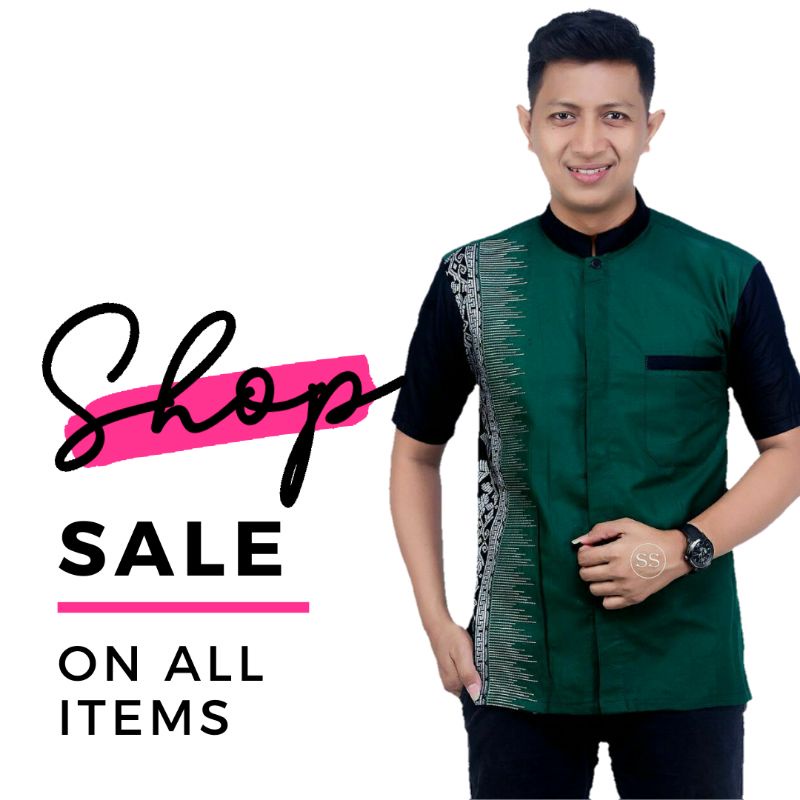 BAJU HEM POLOS BORDIR BAJU LENGAN PENDEK BAJU HEM PRIA LENGAN PENDEK