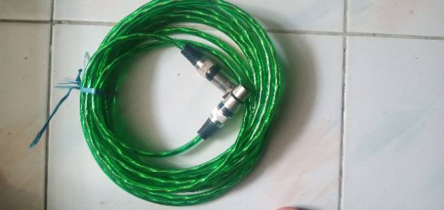 Kabel mic  jack canon male dan female panjang 10 Meter