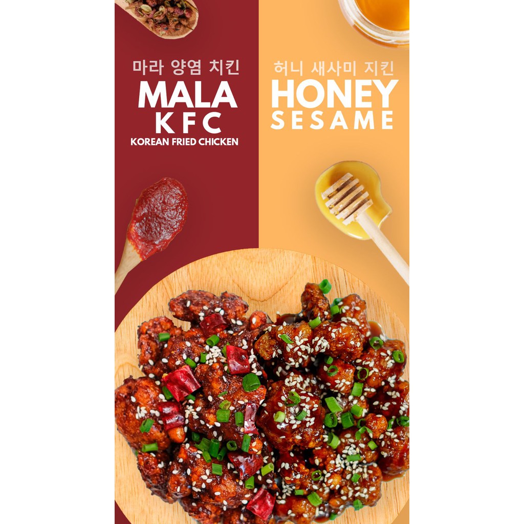 

Korean Yangnyeom mala Fried Chicken) Frozen Pre-cooked Malamoo
