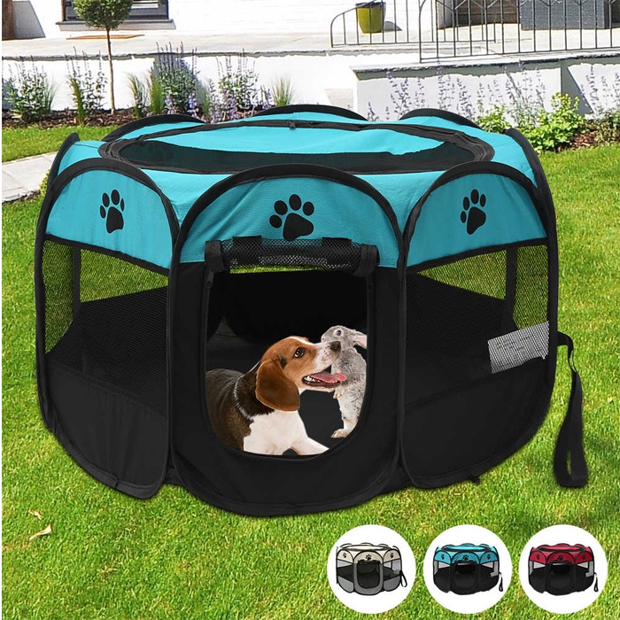 Kandang Kucing Portable Kandang Anjing Lipat Bahan Oxford 65 x 65 x 45 cm