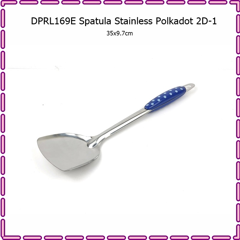 Spatula/Sodet Stainless Gagang Plastik 35cm