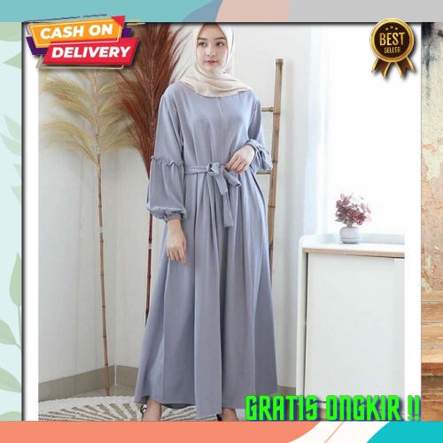 Dres Muslimah Kekinian Dress Syari Murah Baju Ghamis Import Gamis Remaja Import Terbaru 2023 Gsmis K