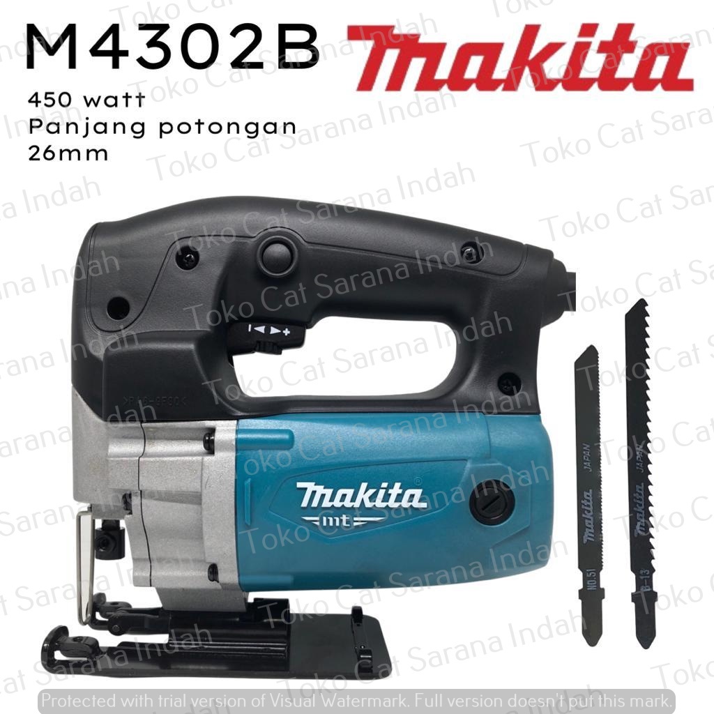 MAKITA M4302B JIGSAW MESIN POTONG TRIPLEK MESIN POTONG KAYU MAKITA JIG SAW M4302 B M 4302B MAKITA ME