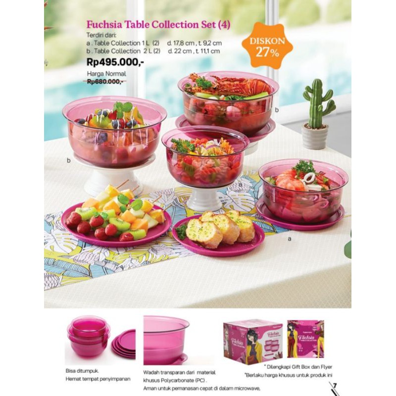 fuchsia table coll