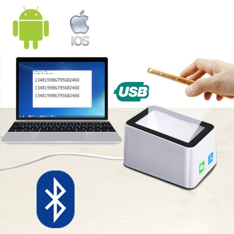 Barcode Scanner Bluetooth 2D QR CODE - Unicorn PB08 / PB08BT / PB-08BT