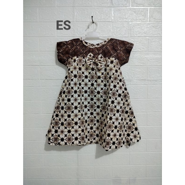 Dress Anak Batik Size S(3.5 s.d 4 THN)