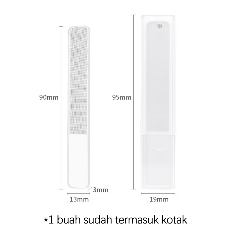 Kikir Kuku Pengkilap Kaca Asahan Kuku Nail File FREE BOX kaca transparan