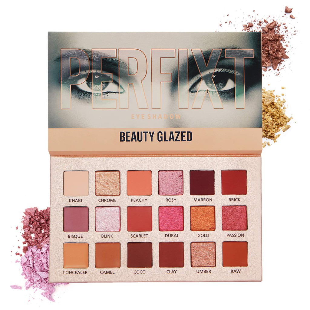 Beauty Glazed Perfect Mix (Perfixt) Eyeshadow Matte Eyeshadow Glitter Eyeshadow Pallete Eyeshadow Beauty Glazed