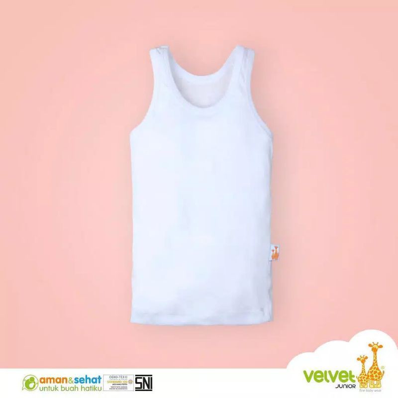 Singlet Velvet Junior Kaos Dalam Bayi Anak Kaus Dalam Kaos Kutang Anak SNI