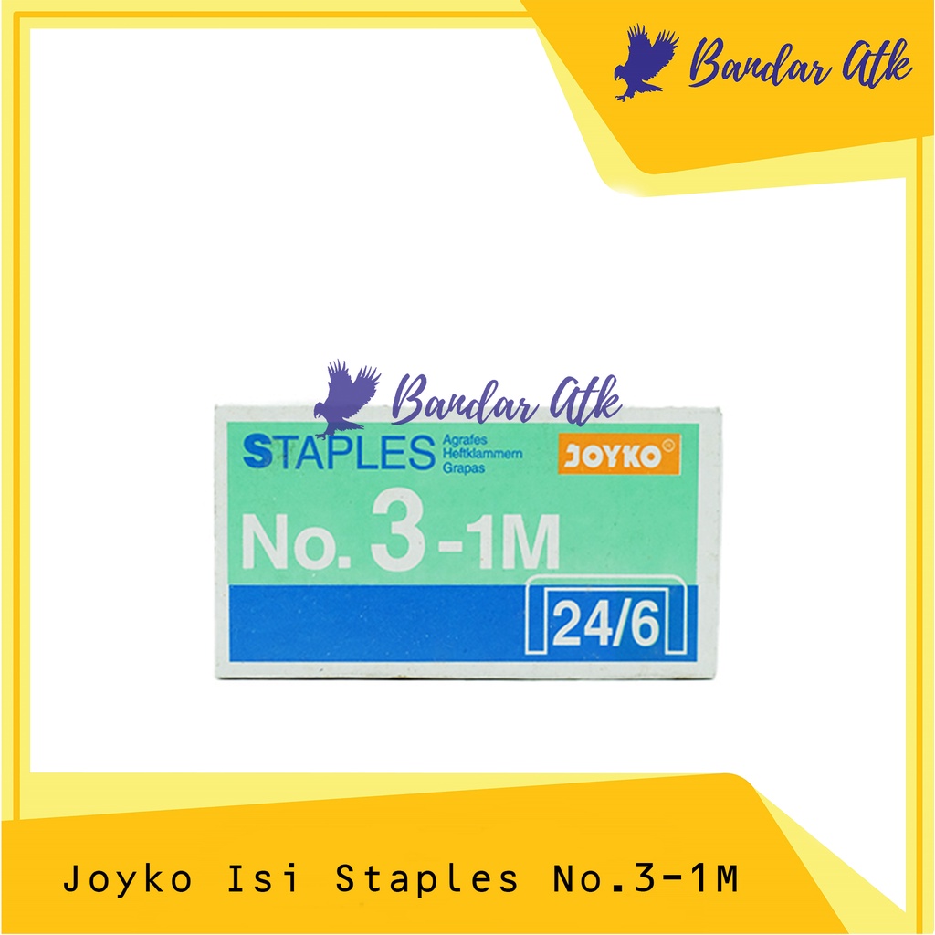 

Isi Staples Besar Stapler Joyko No 3-1M [1 PACK]
